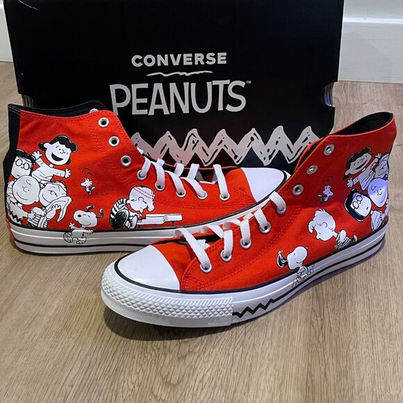 NWT Peanuts x Converse Chuck Taylor All Star High-Top Snoopy and Friends Unisex - Picture 3 of 9